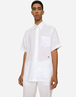 Linen Hawaiian shirt with DG hardware