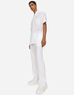 Linen Hawaiian shirt with DG hardware