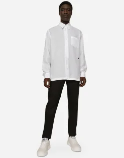 Linen Hawaiian shirt with DG hardware