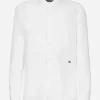 Linen Martini-fit shirt with DG hardware