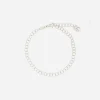 Link bracelet in 18k white gold and twisted wire