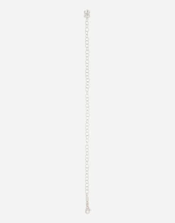 Link bracelet in 18k white gold and twisted wire