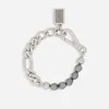Link bracelet with pearls and DG logo