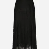 Long chantilly lace skirt
