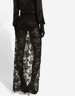 Long Chantilly lace skirt