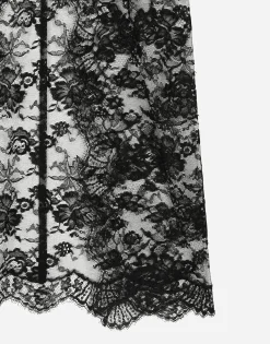 Long Chantilly lace skirt