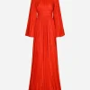 Long chiffon dress