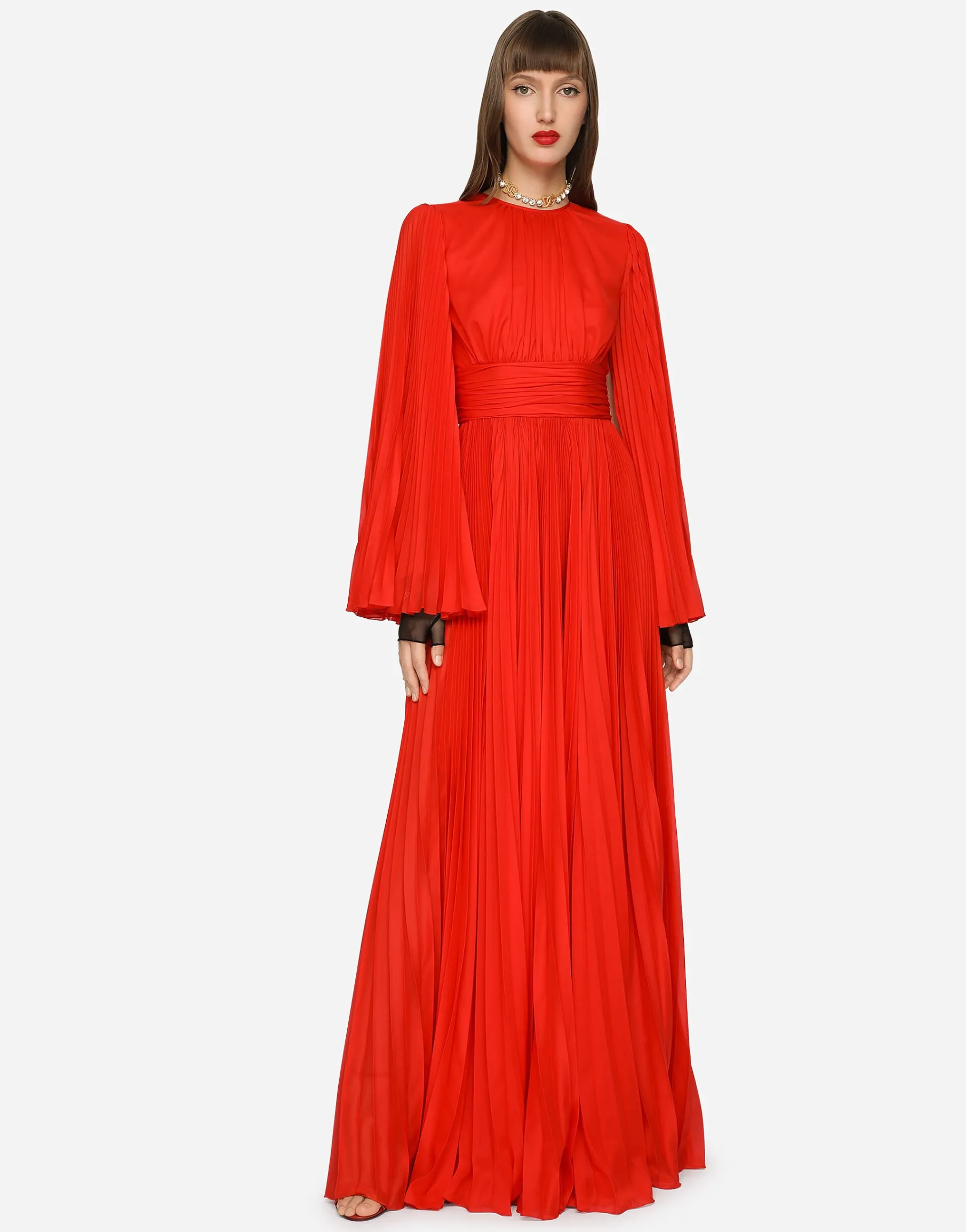 Long chiffon dress