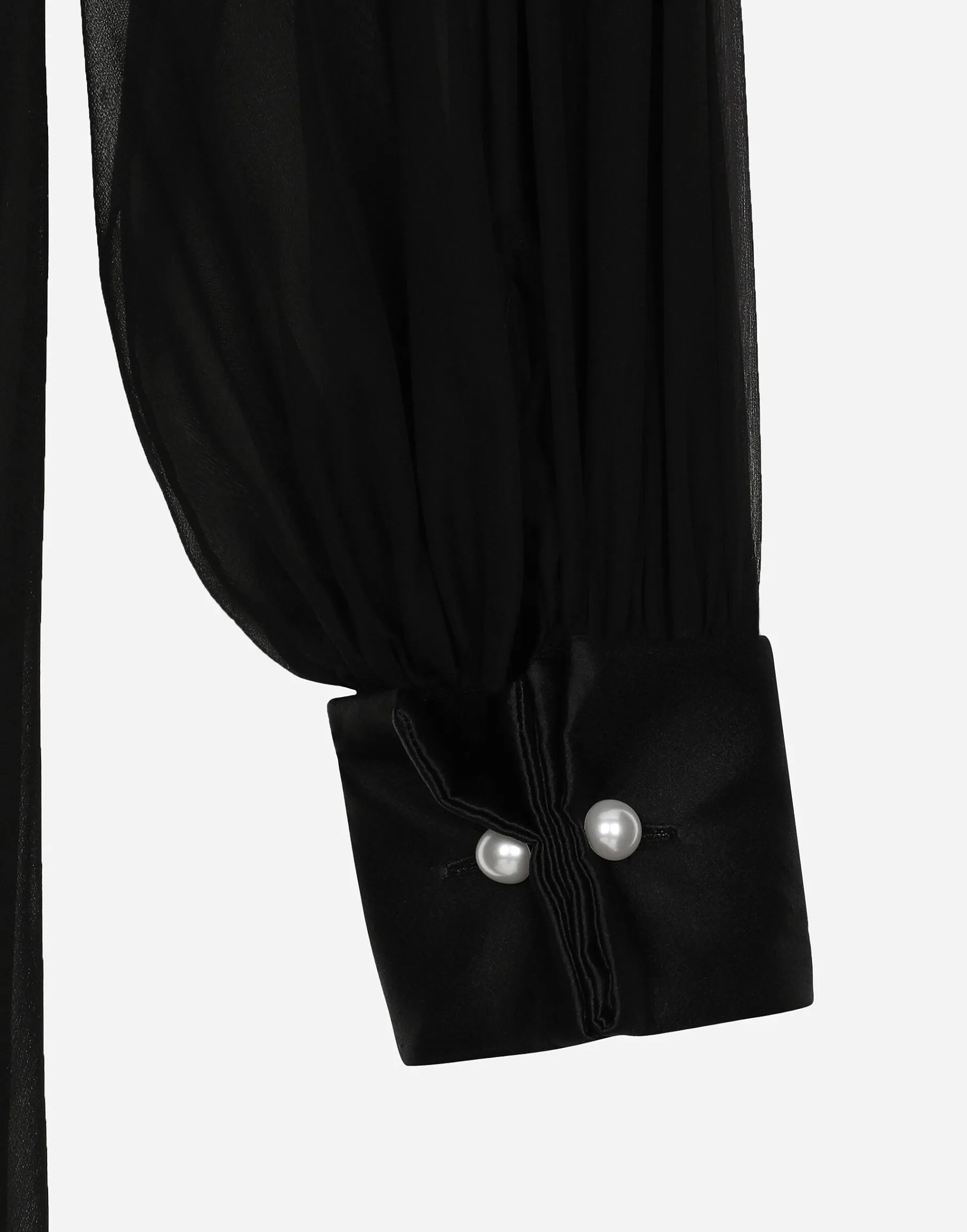 Long chiffon one-shoulder dress