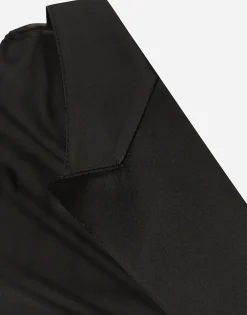 Long chiffon one-shoulder dress