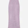 Long crochet pencil skirt