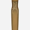 Long foiled satin corset dress