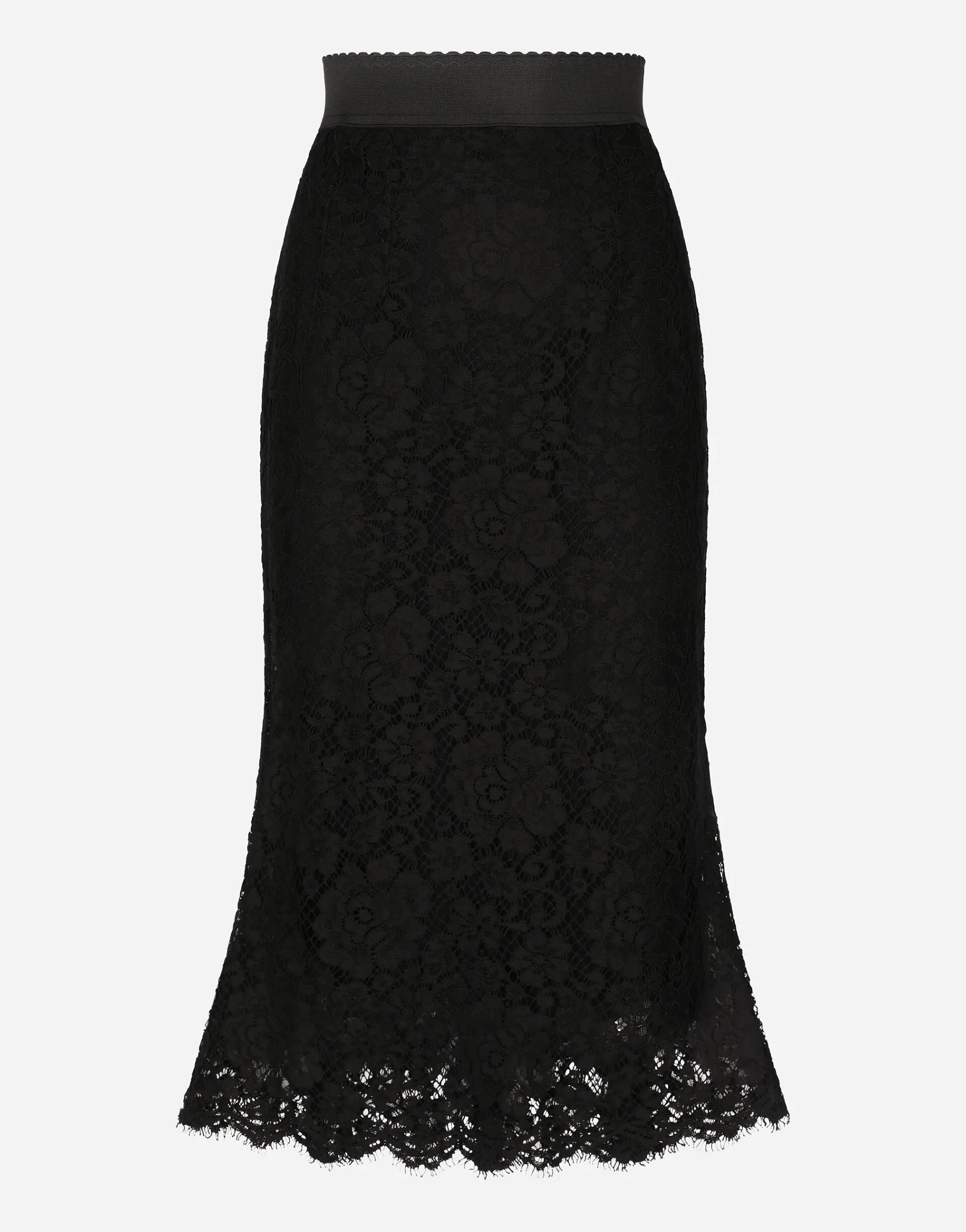 Long mermaid skirt in lace