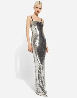 Long sequined dress