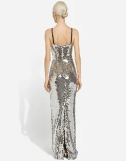Long sequined dress