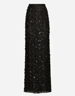 Long sequined mermaid skirt
