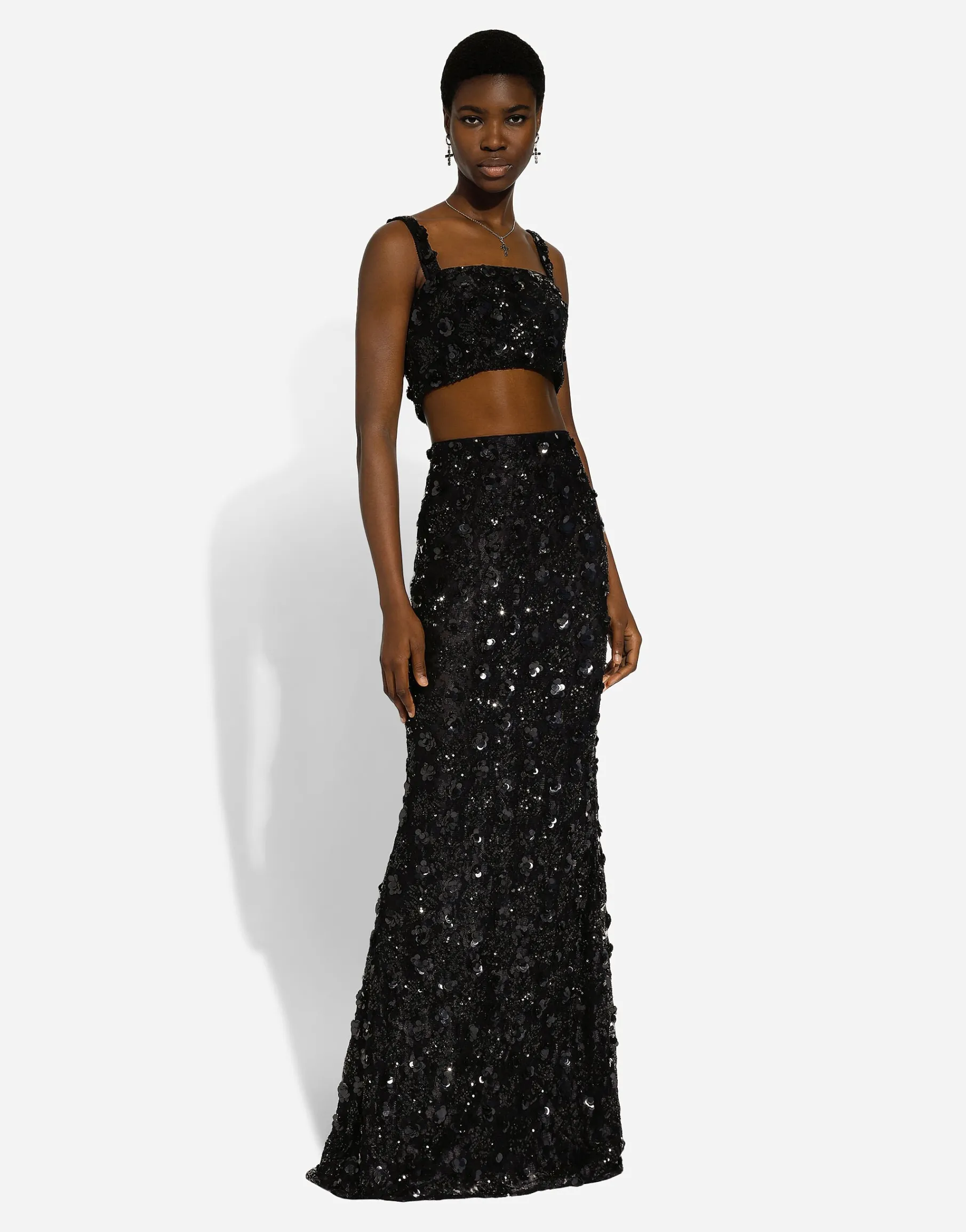 Long sequined mermaid skirt