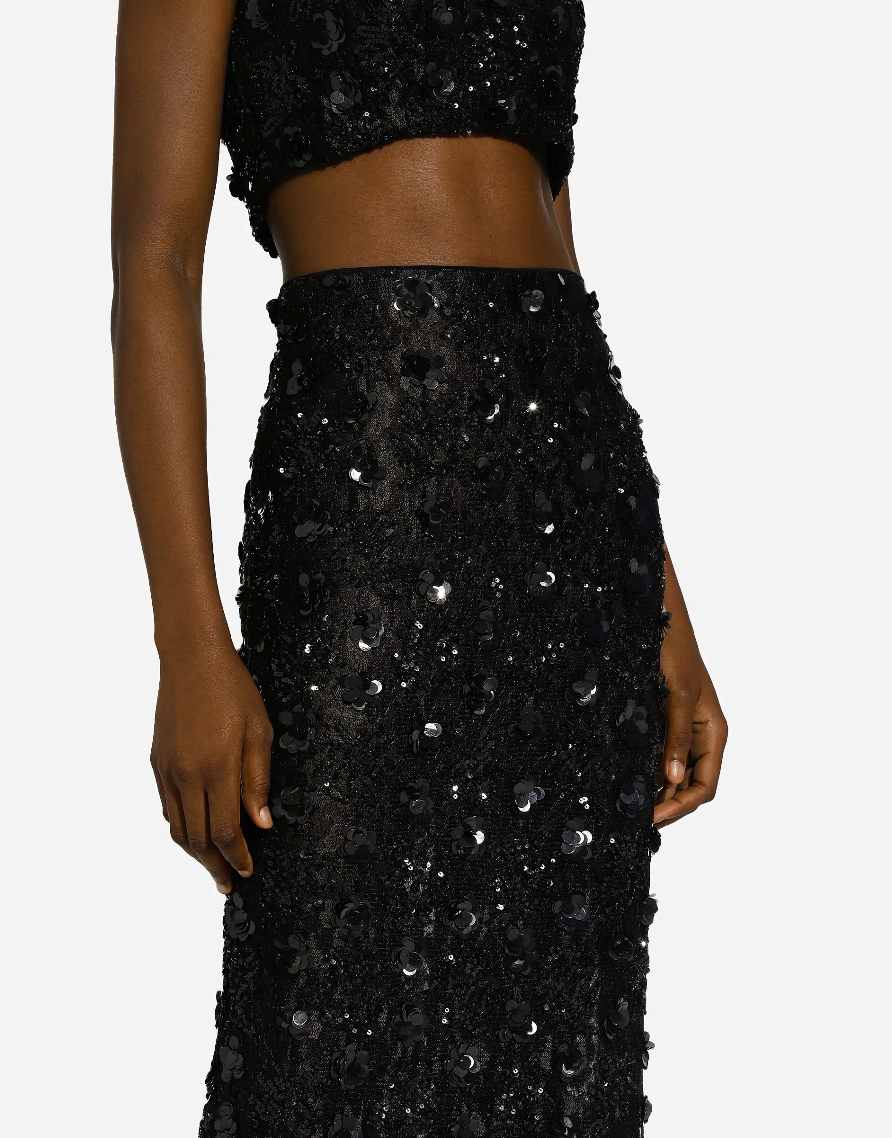 Long sequined mermaid skirt
