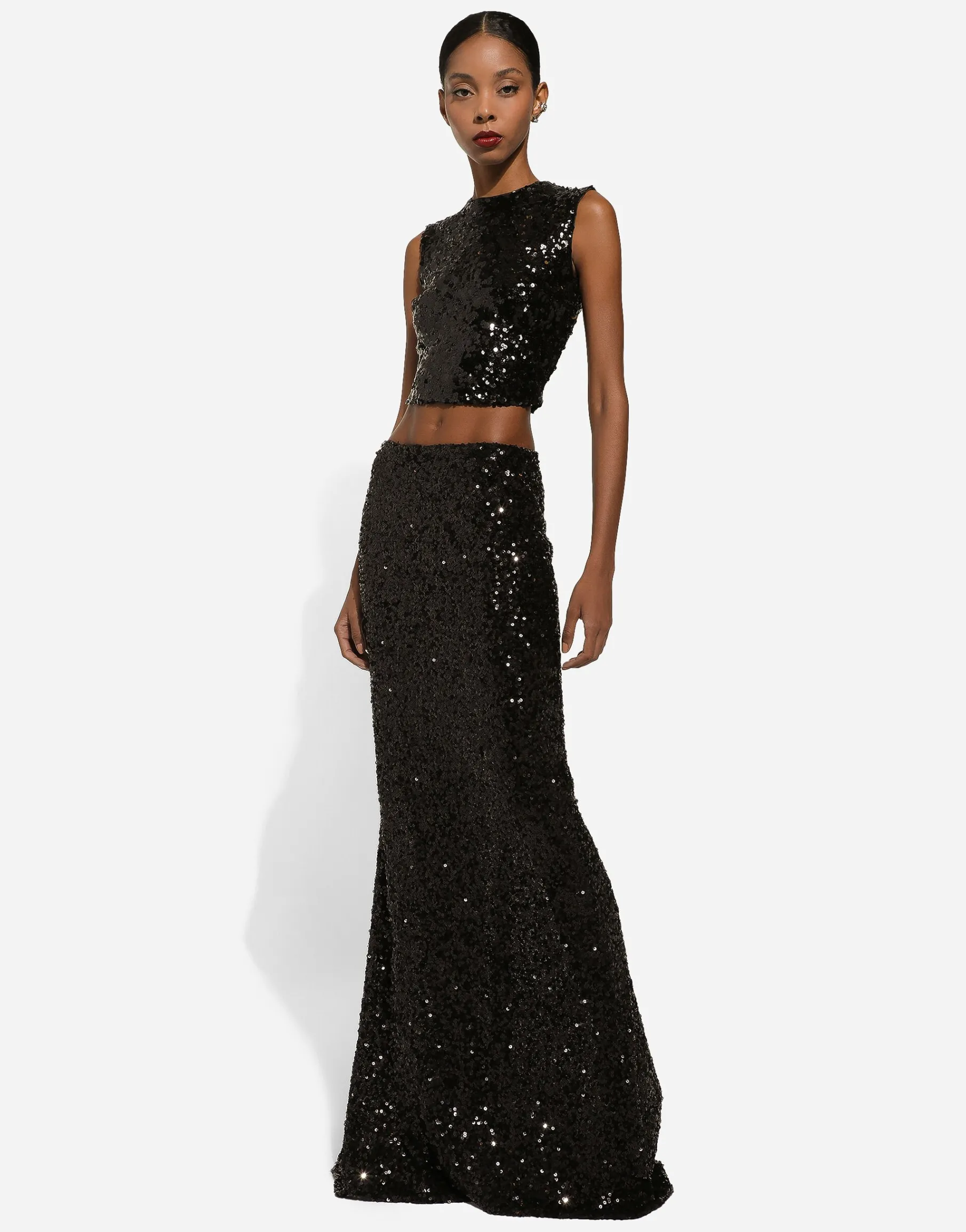 Long sequined mermaid skirt