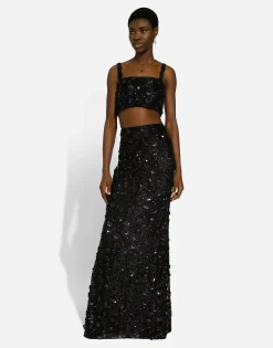 Long sequined mermaid skirt