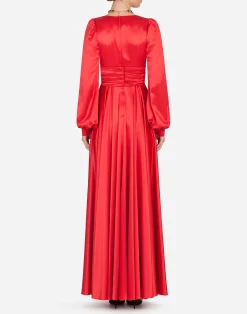Long silk dress