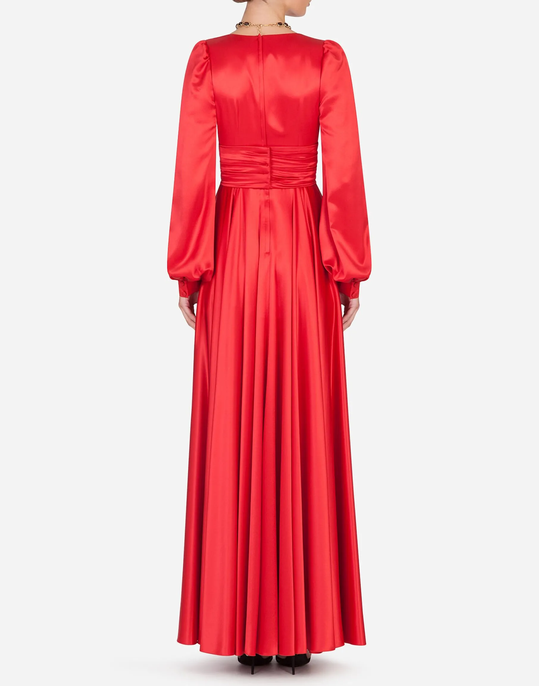 Long silk dress