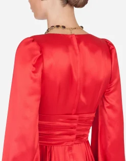 Long silk dress