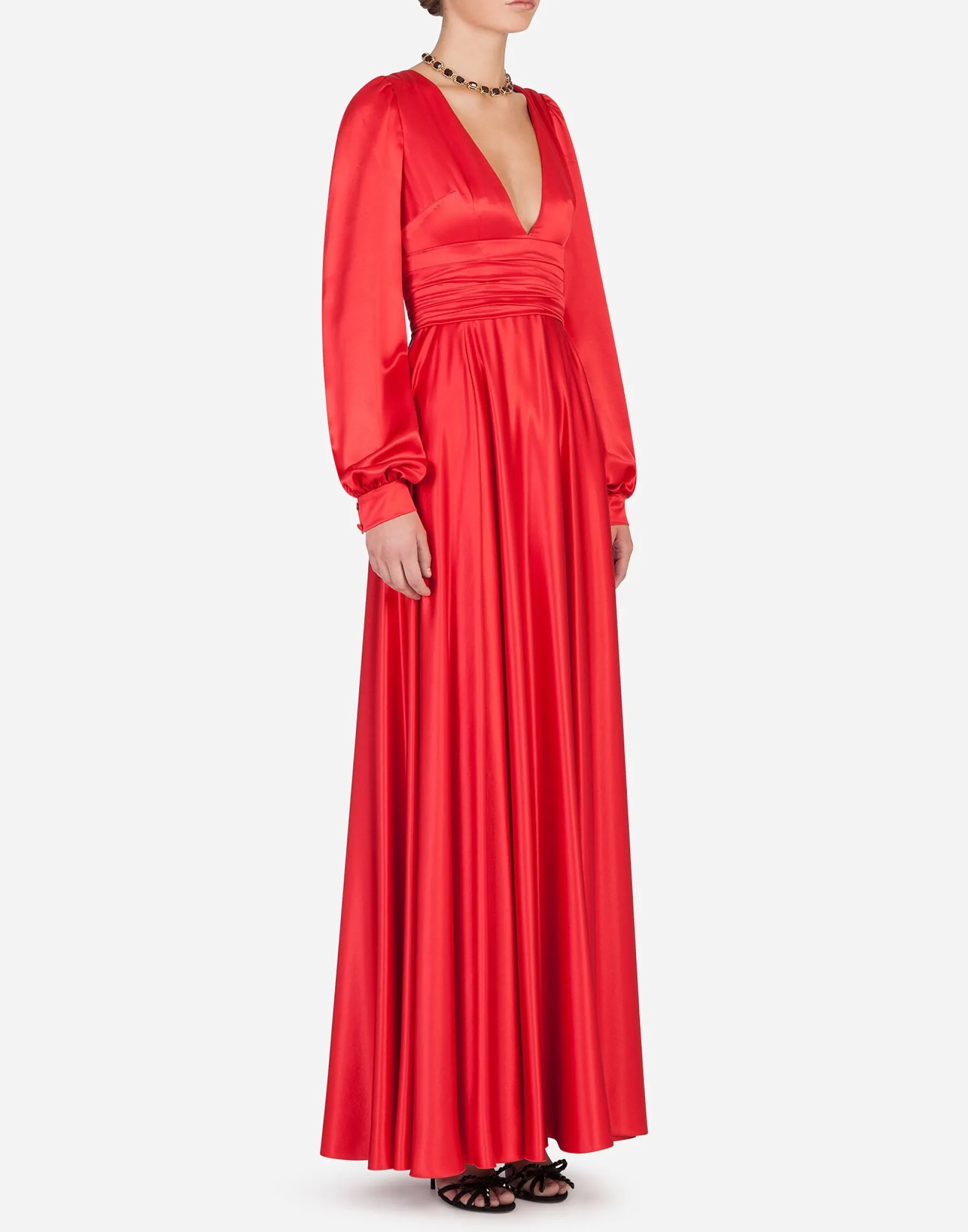 Long silk dress