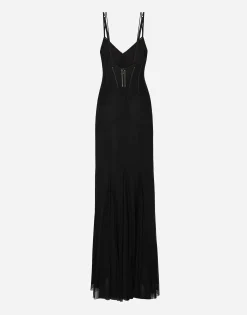 Long tulle dress