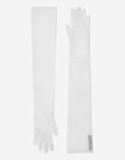 Long tulle gloves