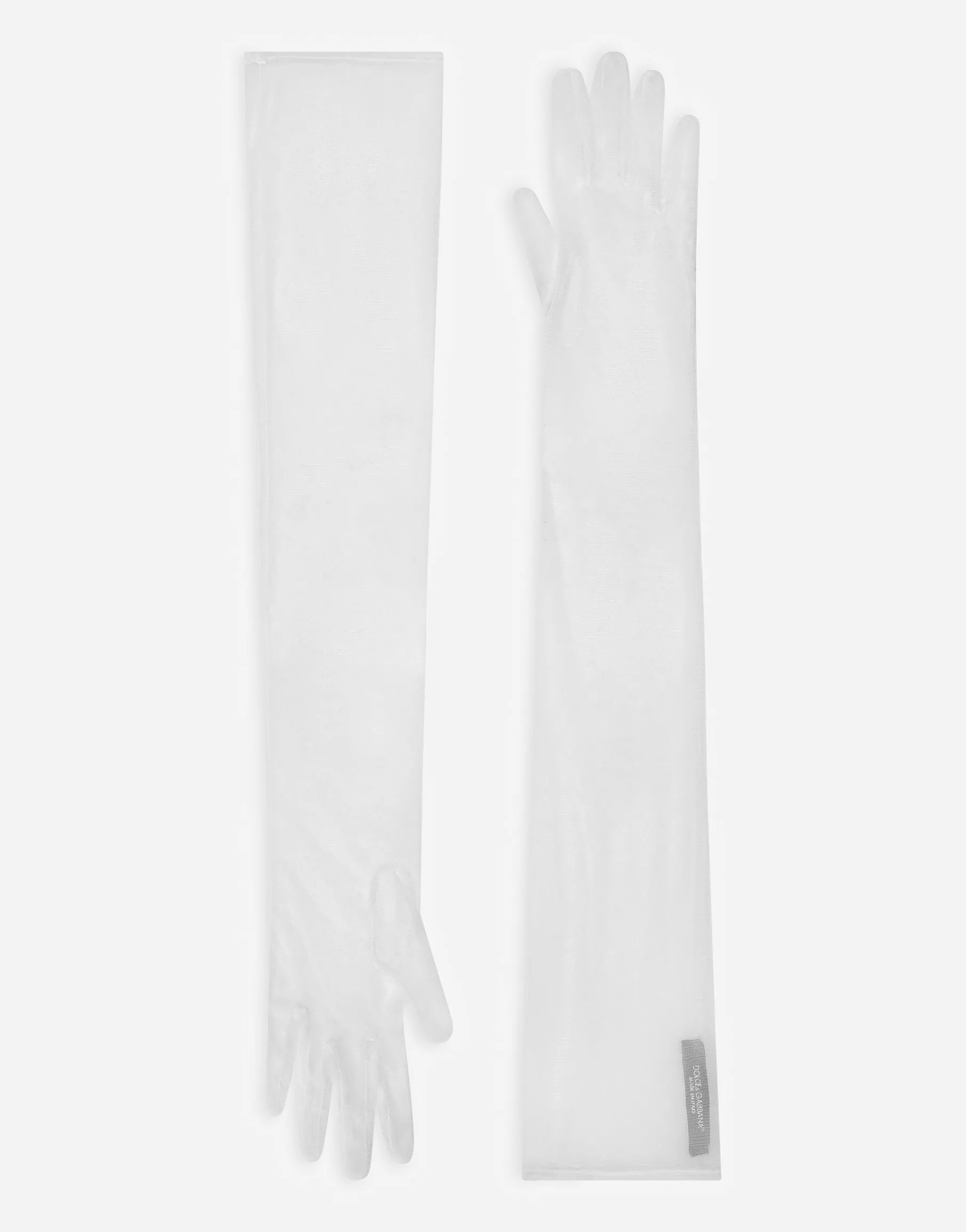 Long tulle gloves