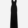 Long tulle slip dress