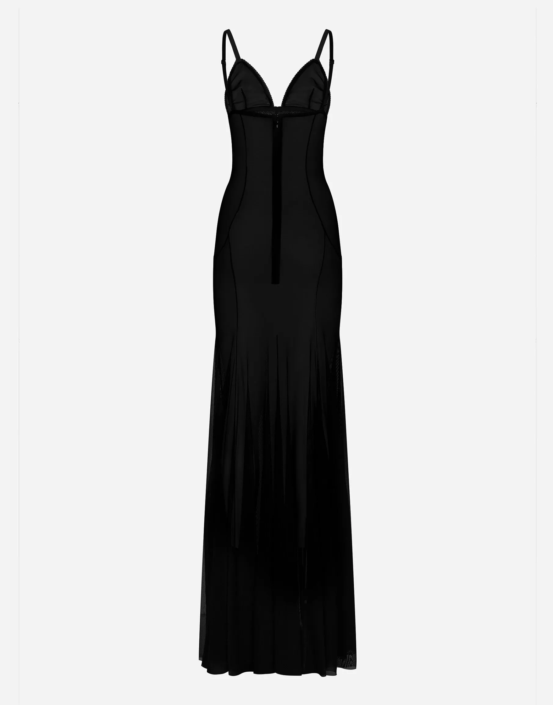 Long tulle slip dress