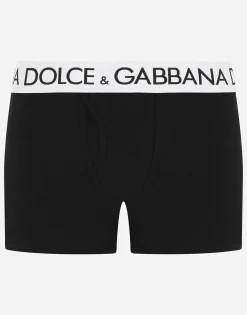 Long-leg two-way stretch cotton boxers