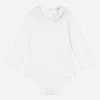 Long-sleeved babygrow with embroidered collar