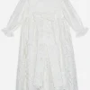 Long-sleeved galloon lace dress