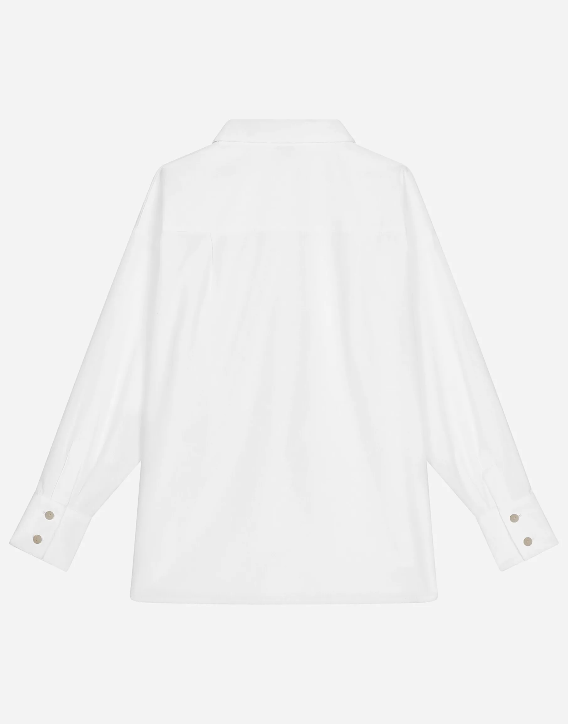 Long-sleeved poplin shirt with DG logo