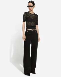 Loose denim jeans