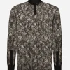 Loose lace turtleneck with shirt cuffs