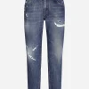 Loose stretch denim jeans
