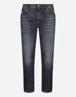 Loose stretch denim jeans
