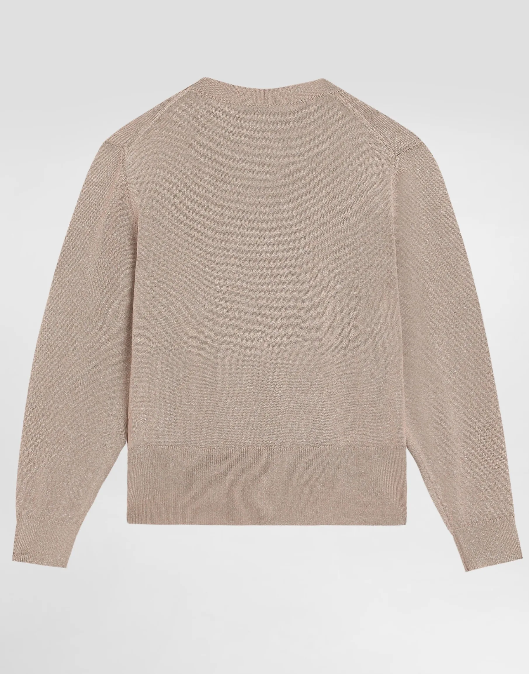 Lurex knit pullover with rhinestone detailing