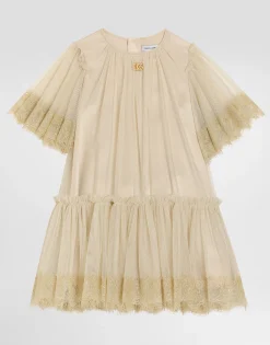 Lurex tulle dress