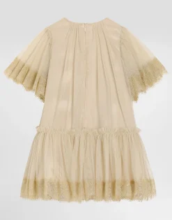 Lurex tulle dress
