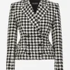Macro-houndstooth Dolce jacket
