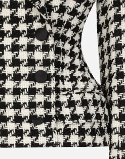 Macro-houndstooth Dolce jacket