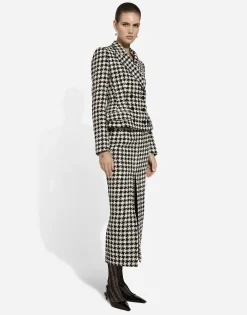 Macro-houndstooth Dolce jacket
