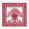 Majolica print scarf (70 x 70)