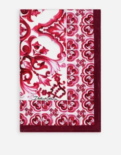 Majolica print terrycloth beach towel (114 x 185)