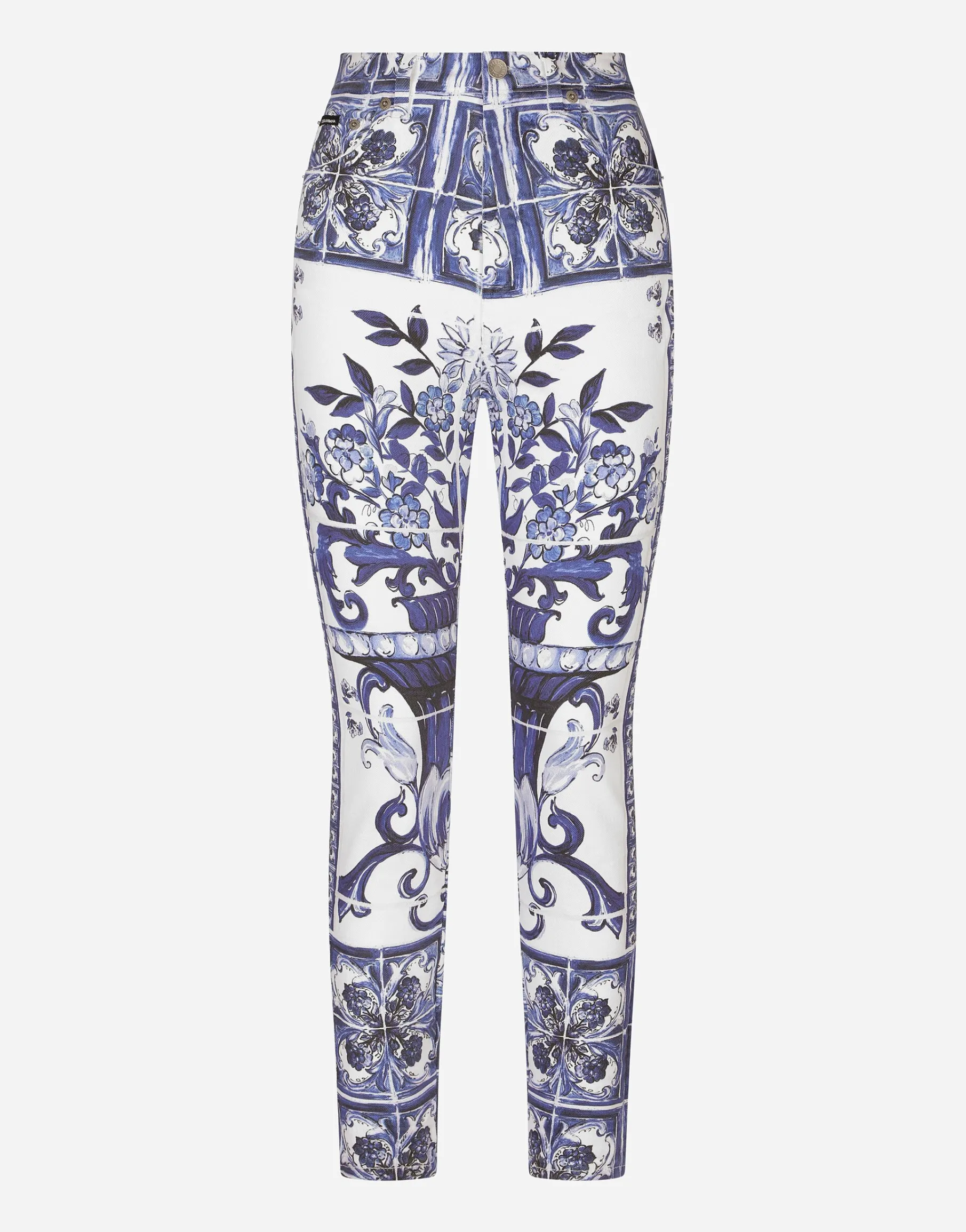 Majolica-print Grace jeans